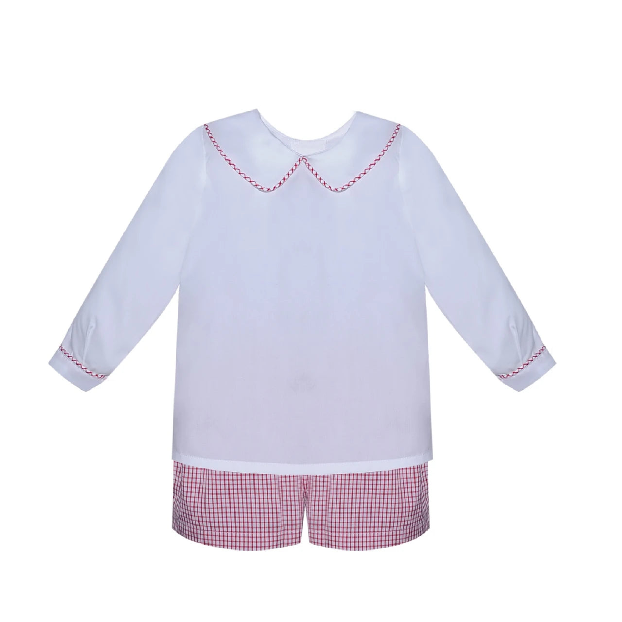 Madison Short Set - Red Square - Born Childrens Boutique
