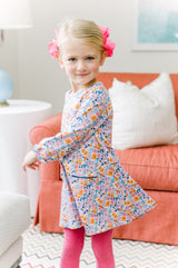 Pre-Order Pansy Floral Dress - Born Childrens Boutique