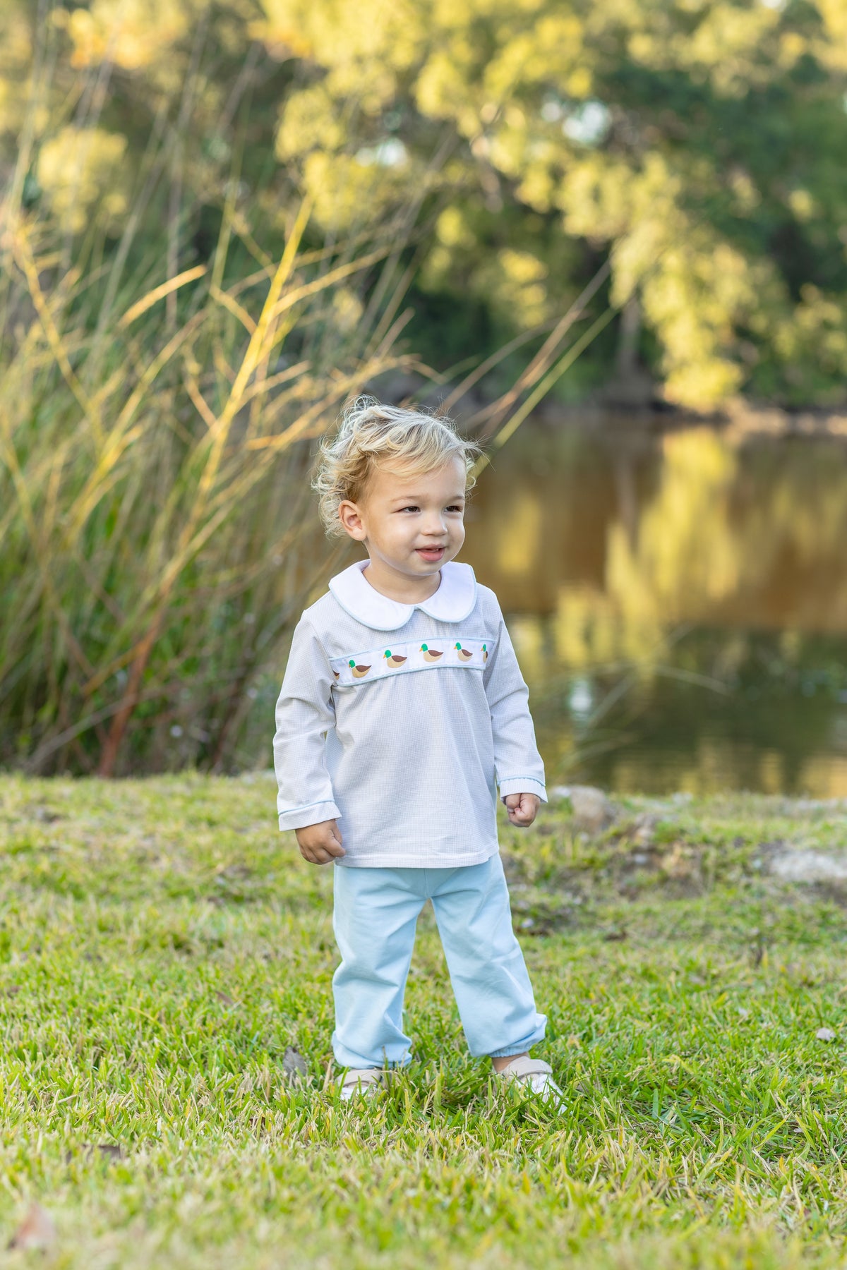 Mallard Migration Bloomer Pant Set - Born Childrens Boutique