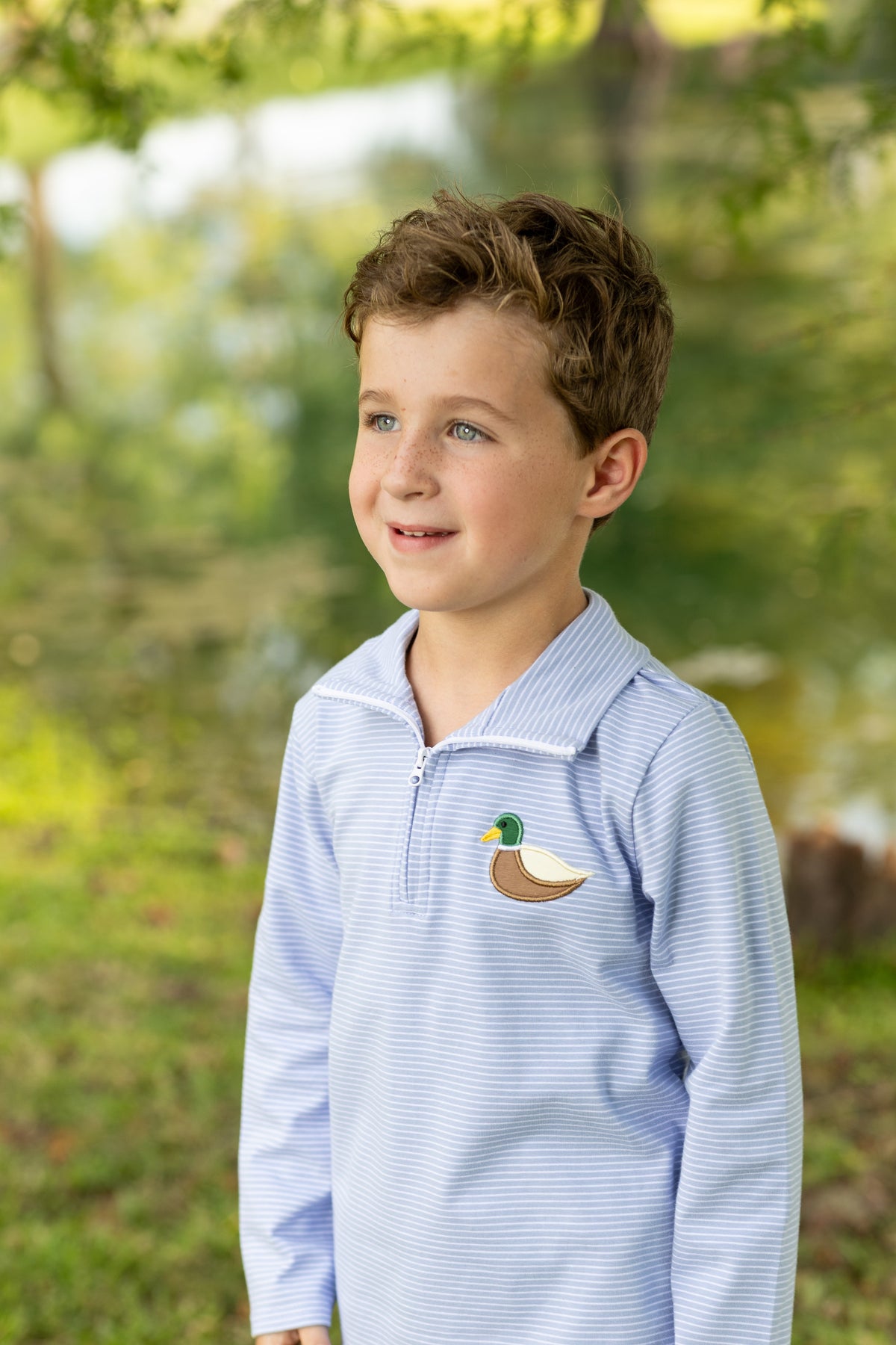 Mallard 1/4 Zip Pullover - Born Childrens Boutique