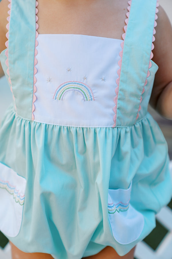 Pre-Order Mariana Mint Rainbow Girl Bubble - Born Childrens Boutique