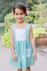Pre-Order Mariana Mint Rainbow Dress - Born Childrens Boutique