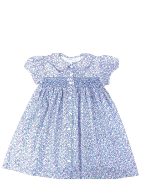 Pre-Order Ella Smocked Floral Dress - Born Childrens Boutique