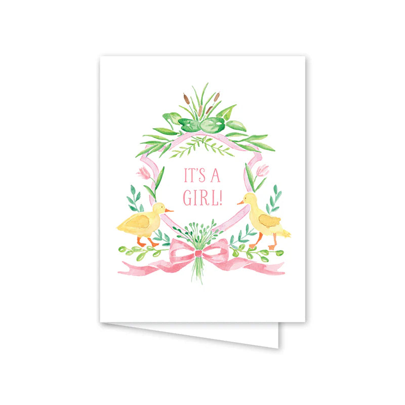 Little Duckling Pink Card - Born Childrens Boutique