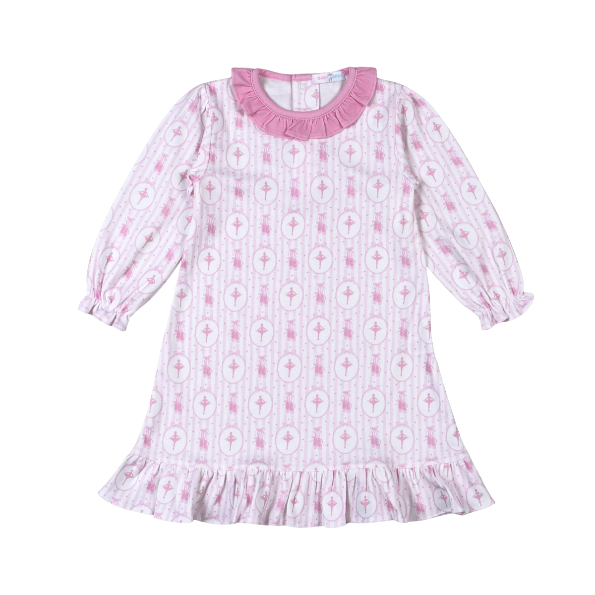 Pink Ballerina Pima Dress - Born Childrens Boutique