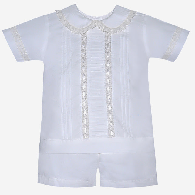 Davis Short Set - White - Born Childrens Boutique