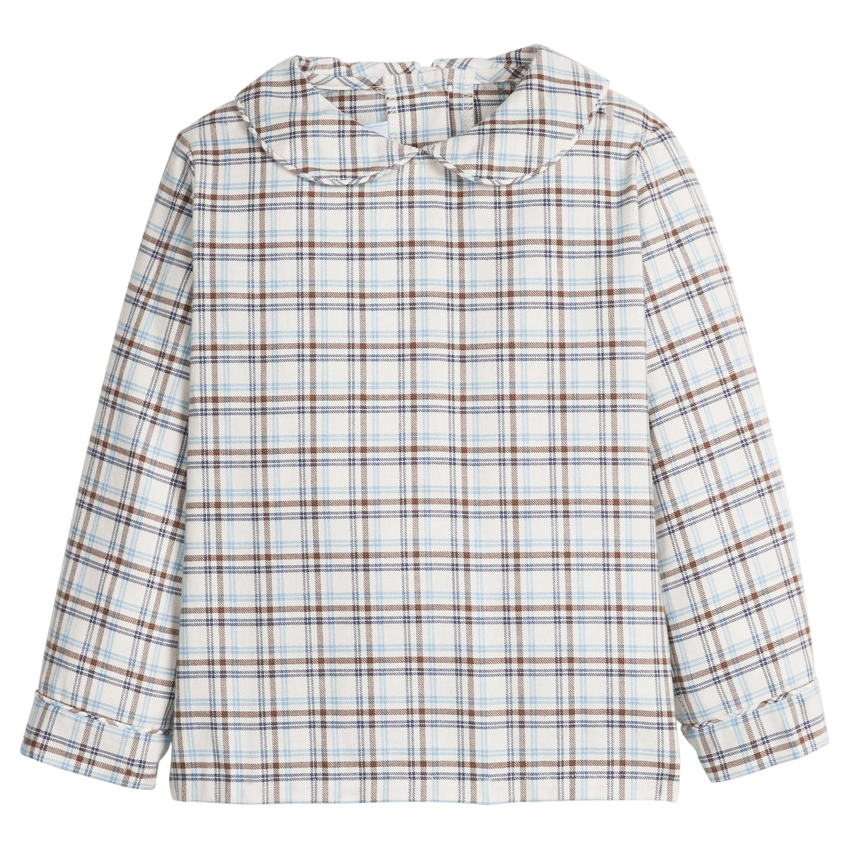 Peter Pan Shirt - Clarkson Plaid - Born Childrens Boutique