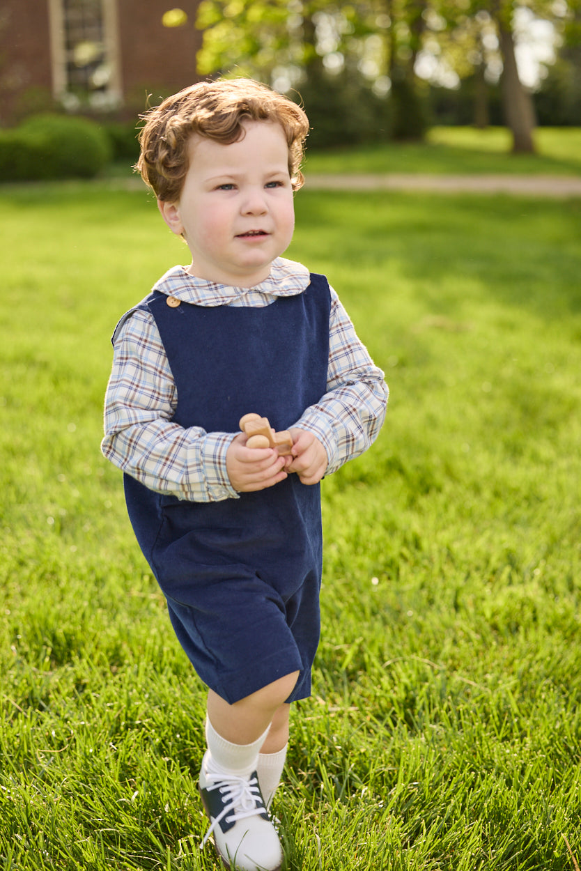 Tab John John - Navy Corduroy - Born Childrens Boutique