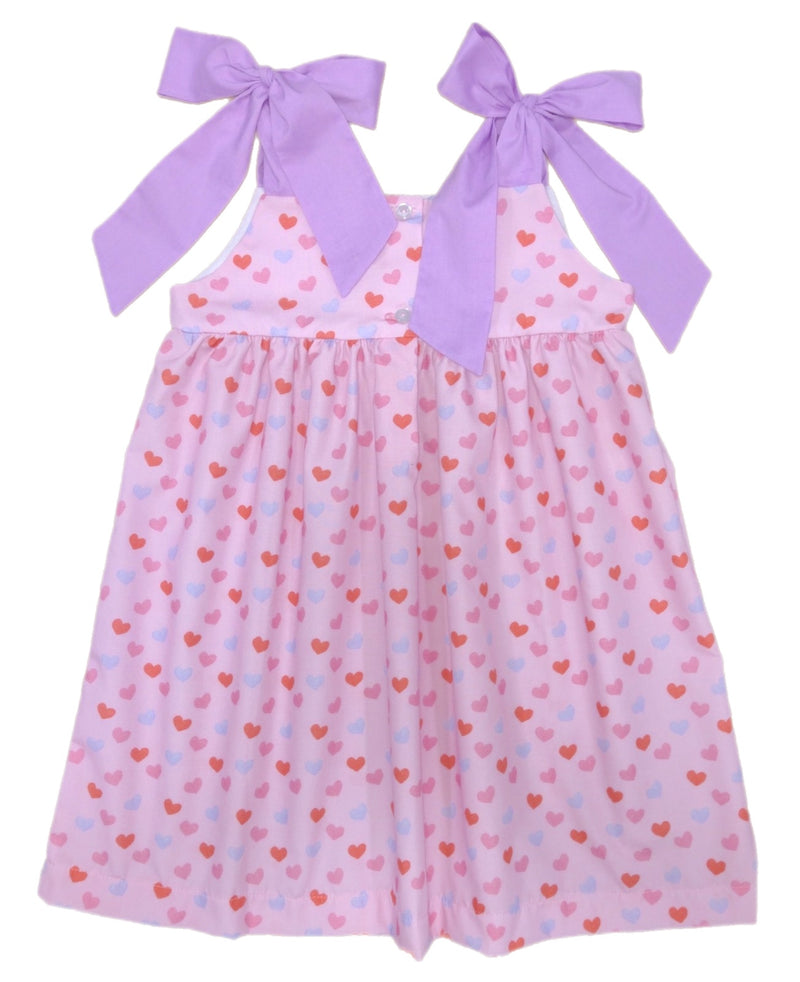 Pre-Order Thea Dress - Happy Hearts - Born Childrens Boutique