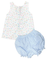 Pre-Order Kinley Bloomer Set - Blossoms and Bows - Born Childrens Boutique