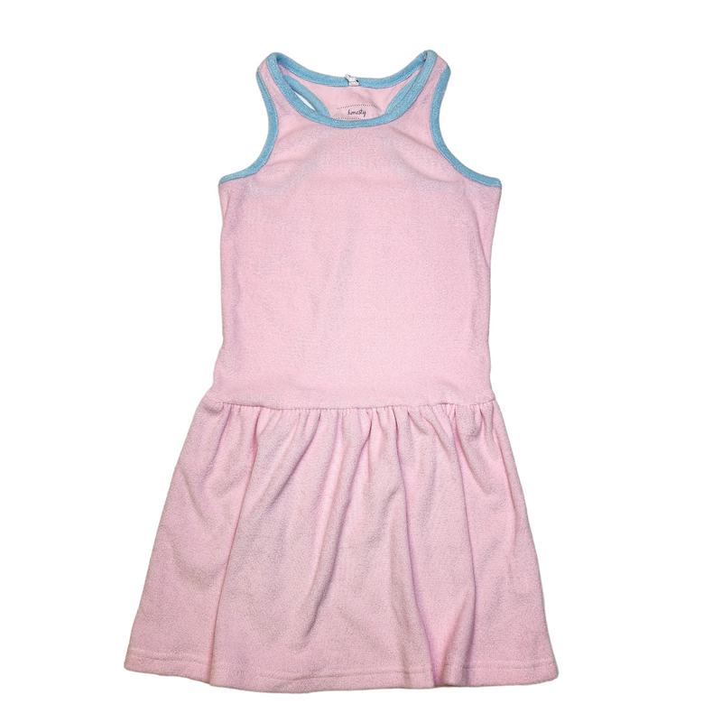 Terry Tennis Dress - Pink/Blue - Born Childrens Boutique