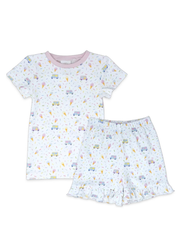 Lullaby Set Sleep Tight Loungewear - Ice Cream Pink - Born Childrens Boutique