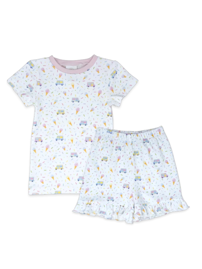 Lullaby Set Sleep Tight Loungewear - Ice Cream Pink - Born Childrens Boutique