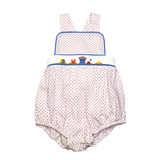 Remember Nguyen Red Knox Girl Sunsuit - Playing in the Sand - Born Childrens Boutique