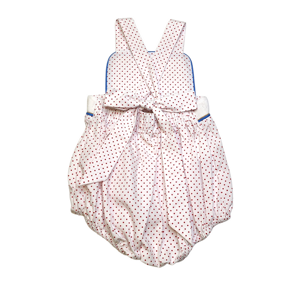 Remember Nguyen Red Knox Girl Sunsuit - Playing in the Sand - Born Childrens Boutique