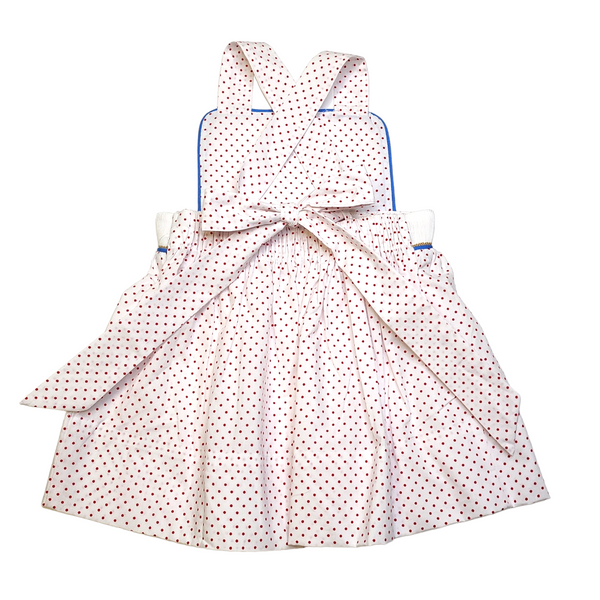 Remember Nguyen Red Knox Sundress-Playing in the Sand - Born Childrens Boutique