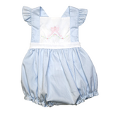Girl Blue Bubble w/ Pink Bow - Born Childrens Boutique