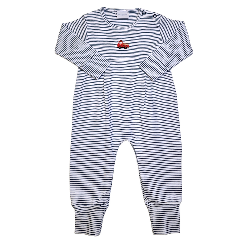 sq18 Fire Truck Romper - Born Childrens Boutique