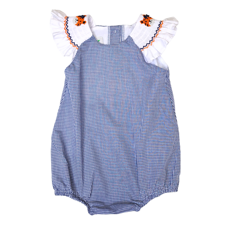 Smocked Sleeve Bubble Tiger - Born Childrens Boutique