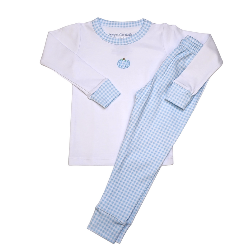 Sweet Pumpkin Long PJ Blue - Born Childrens Boutique