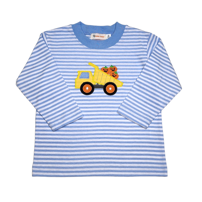 Dump Truck Jack-o-lantern LS Shirt - Born Childrens Boutique