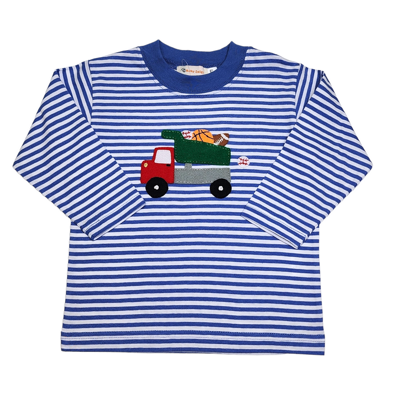 Sports Ball Dump Truck LS Shirt - Born Childrens Boutique