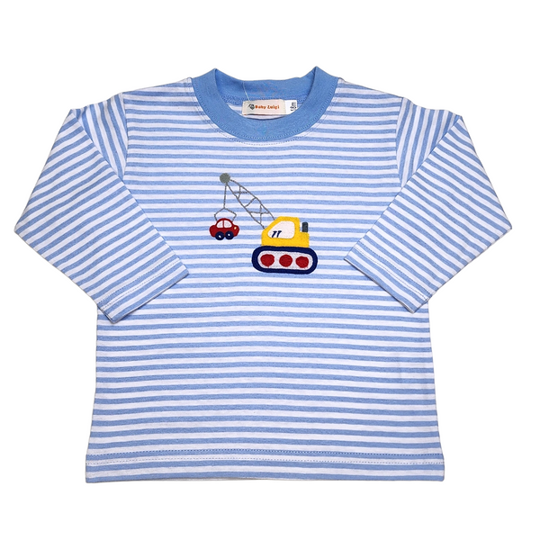 Crane w/ Car LS Shirt - Born Childrens Boutique