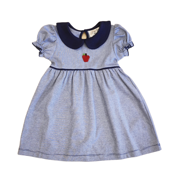 Crochet Apple Short Sleeve Dress - Born Childrens Boutique