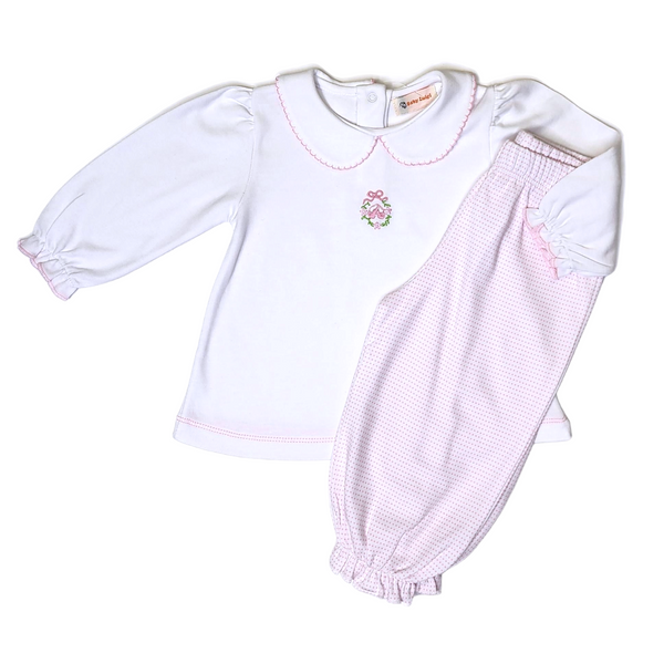 Ballet Slipper Shirt/Pink Dot Pant - Born Childrens Boutique