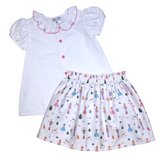 Olivia Nutcracker Skirt Set - Born Childrens Boutique