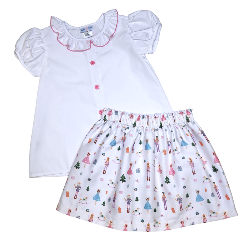 Olivia Nutcracker Skirt Set - Born Childrens Boutique