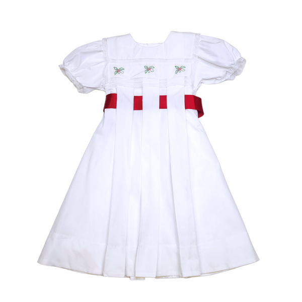 White Juliana Dress - Hollies - Born Childrens Boutique