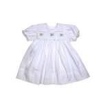 White Laura Beth Dress - Hollies - Born Childrens Boutique