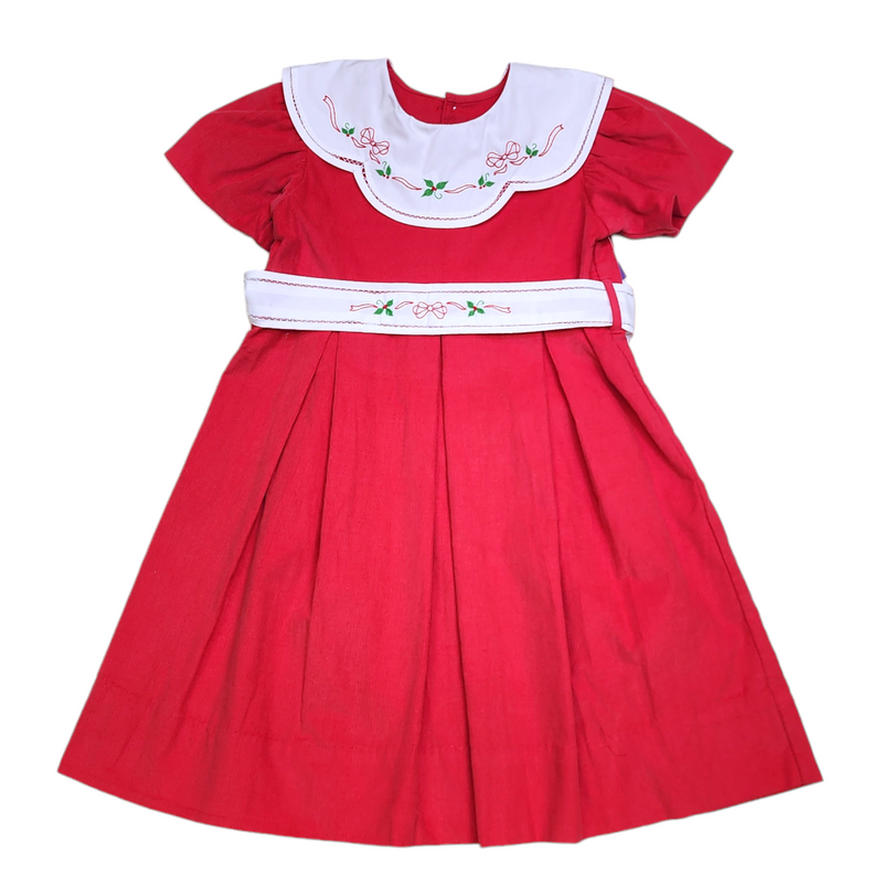 Red Emma Kate Dress - Hollies - Born Childrens Boutique