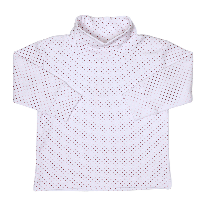 Interlock Turtleneck Red Dot - Born Childrens Boutique