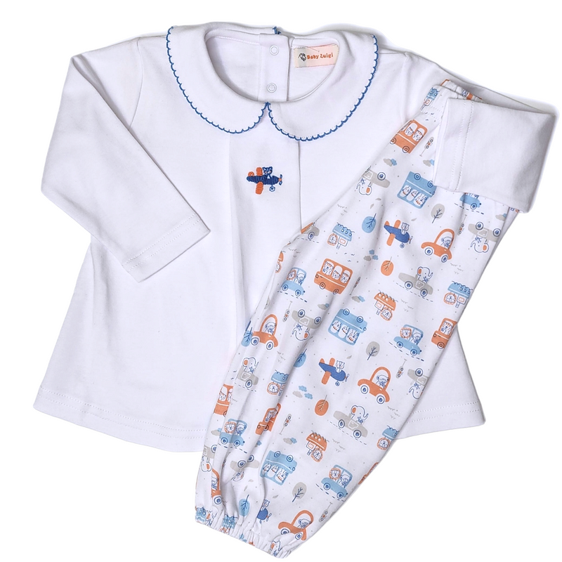 Plane Print Set - Born Childrens Boutique
