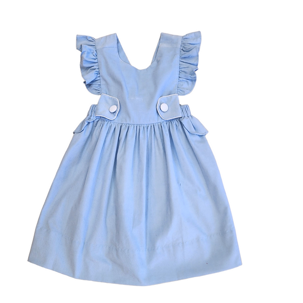 Blue Corduroy Girl Jumper - Born Childrens Boutique