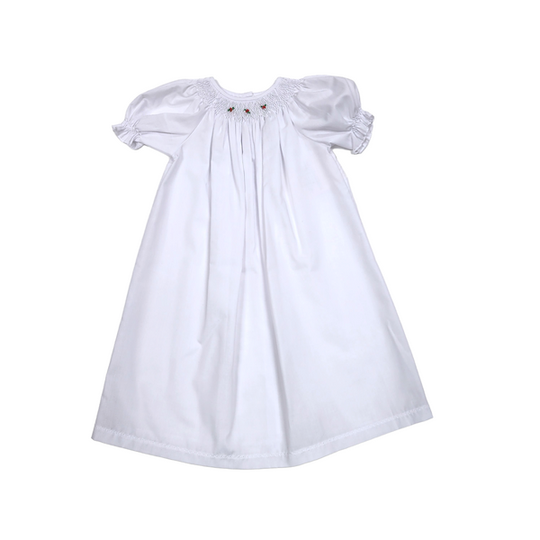 Designs Especially for Babies Emma Day Gown White with Red - Born Childrens Boutique