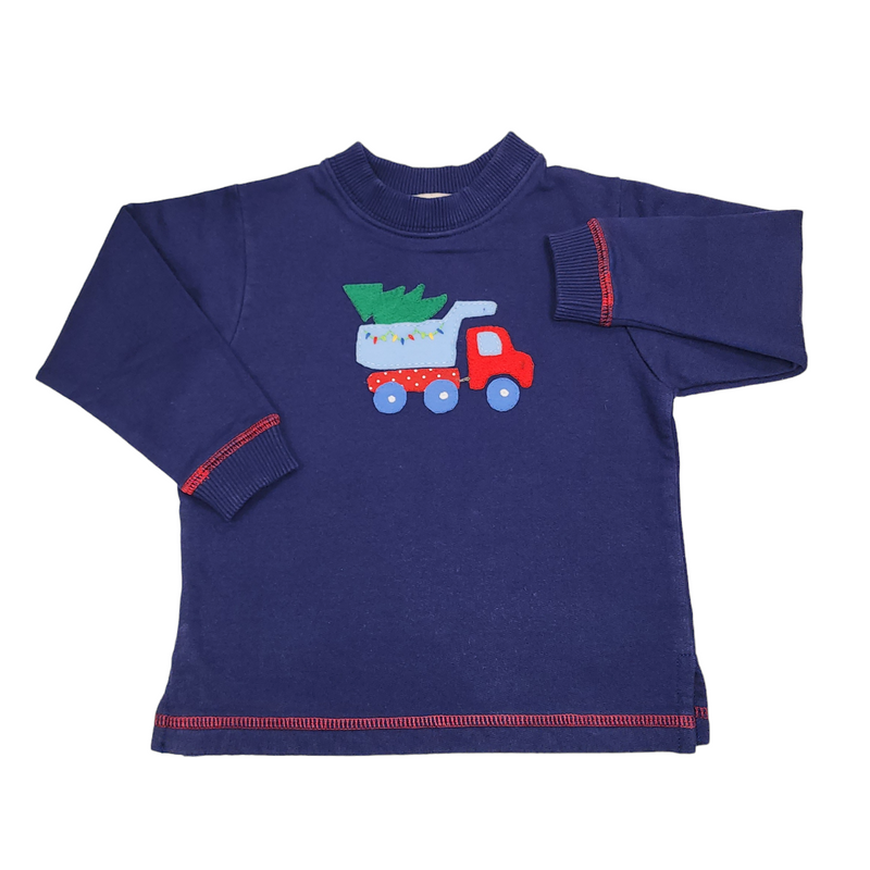 Dump Truck w/ Tree Sweatshirt - Born Childrens Boutique