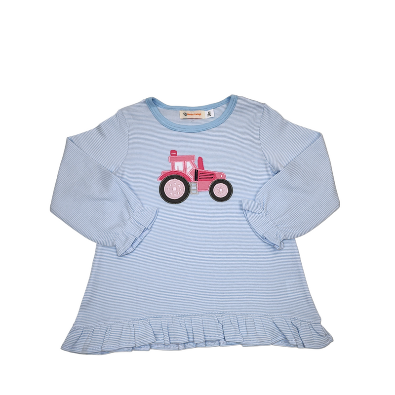Girl Tractor Shirt - Born Childrens Boutique