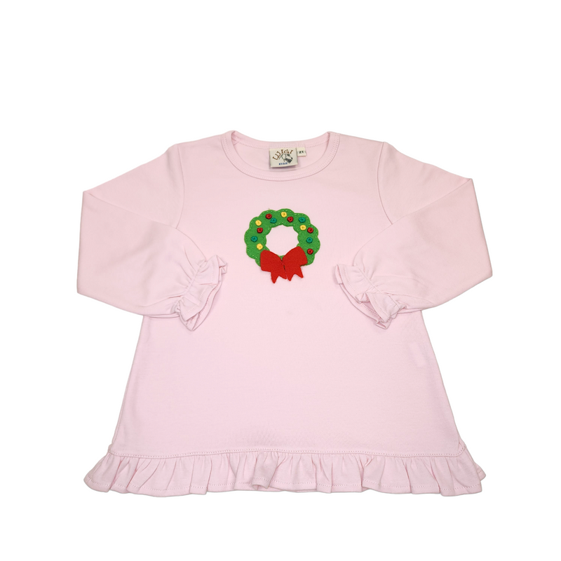 Christmas Wreath Shirt - Born Childrens Boutique