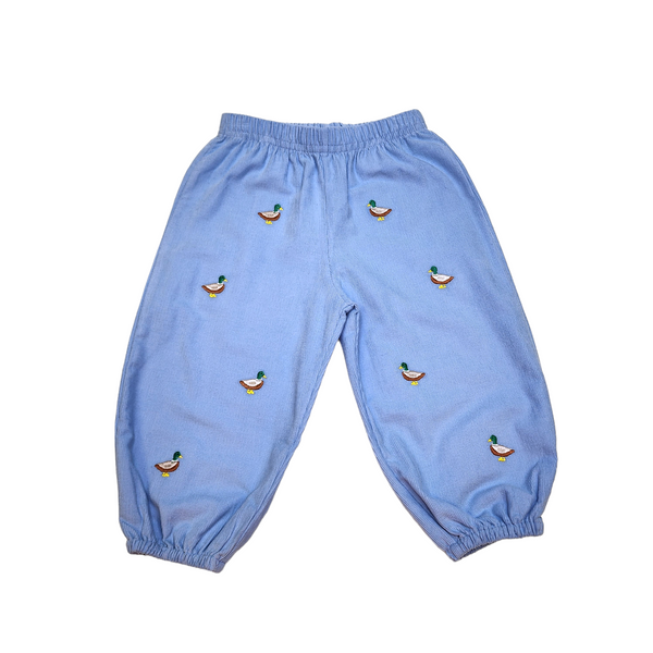 Cord Boy Bloomer Mallard Sky Blue - Born Childrens Boutique