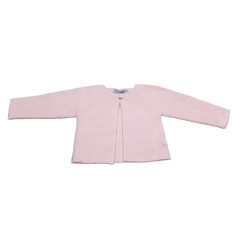 Cardigan One Button Pink - Born Childrens Boutique