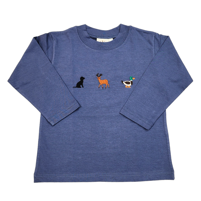 Lab, Reindeer and Mallard LS Shirt - Born Childrens Boutique
