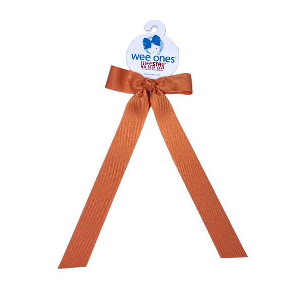 Wee Ones Pumpkin Bow with Tail - Born Childrens Boutique