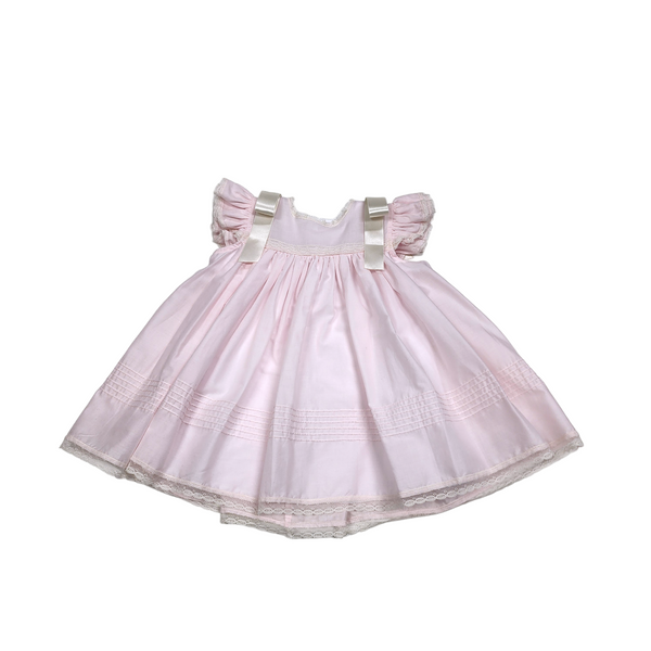 Caroline Heirloom Pink Dress - Born Childrens Boutique