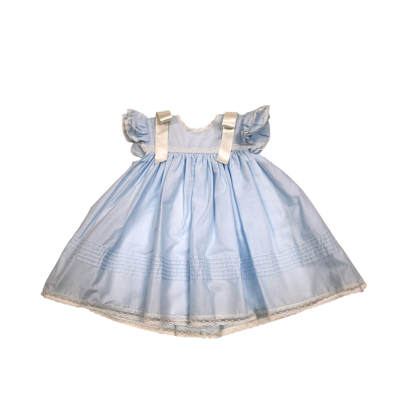 Caroline Heirloom Blue Dress - Born Childrens Boutique