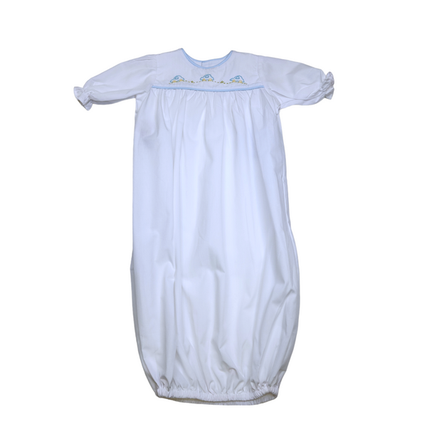 White Levi Boy Daygown - Born Childrens Boutique