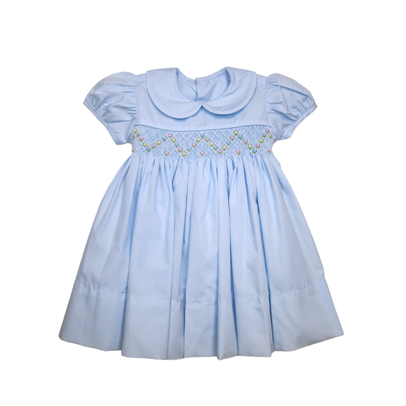 Blue Juliette Dress - Born Childrens Boutique