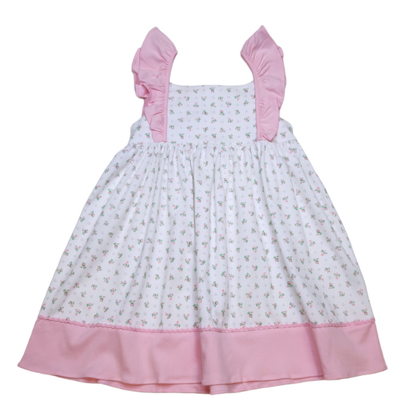 Mini Floral Pinafore Dress - Born Childrens Boutique